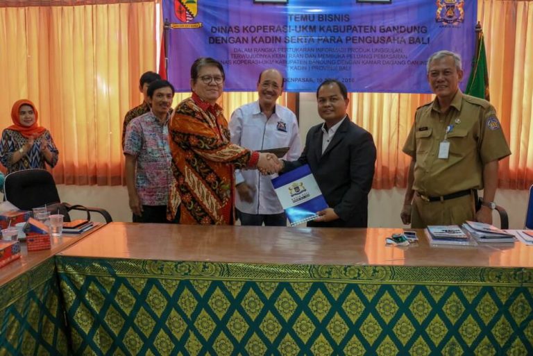 Kunjungan Kerja Kamar Dagang dan Industri (Kadin) Kabupaten Bandung di Bali, di Sambut Wakil Gubernur